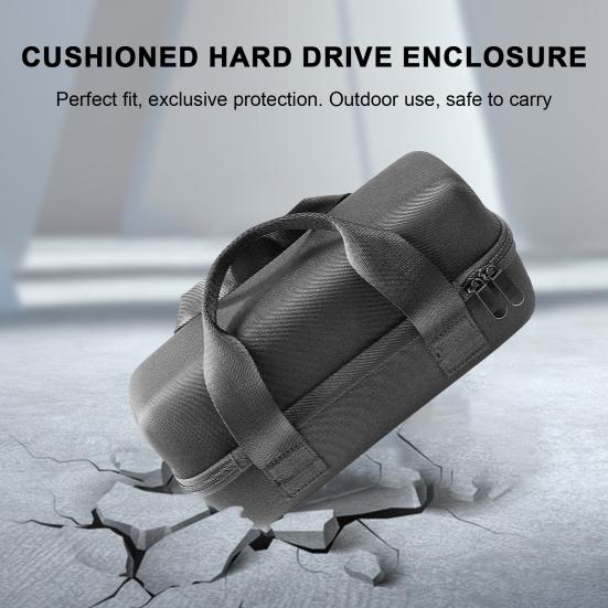 Speaker Storage Bag Water-Resistant Wear-Resistant Dirt-Resistant Bluetooth-compatible Speaker Case Zipper Closure Protective Sleeve