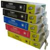 Pack 5 Compatible Cartridges EPSON T1285 - STYLUS SX440W 1 Black + 1 FREE and 3 Colors