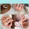 Trendy Ins Style Copper Geometric Wrap Ring For Women Elegant Fashion Accessory
