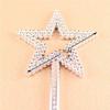6Pcs Electroplating Pentagram Star Fairy Wand Plastic Magical Play Props for Birthday Party Wands Electroplating Pentagram Wand