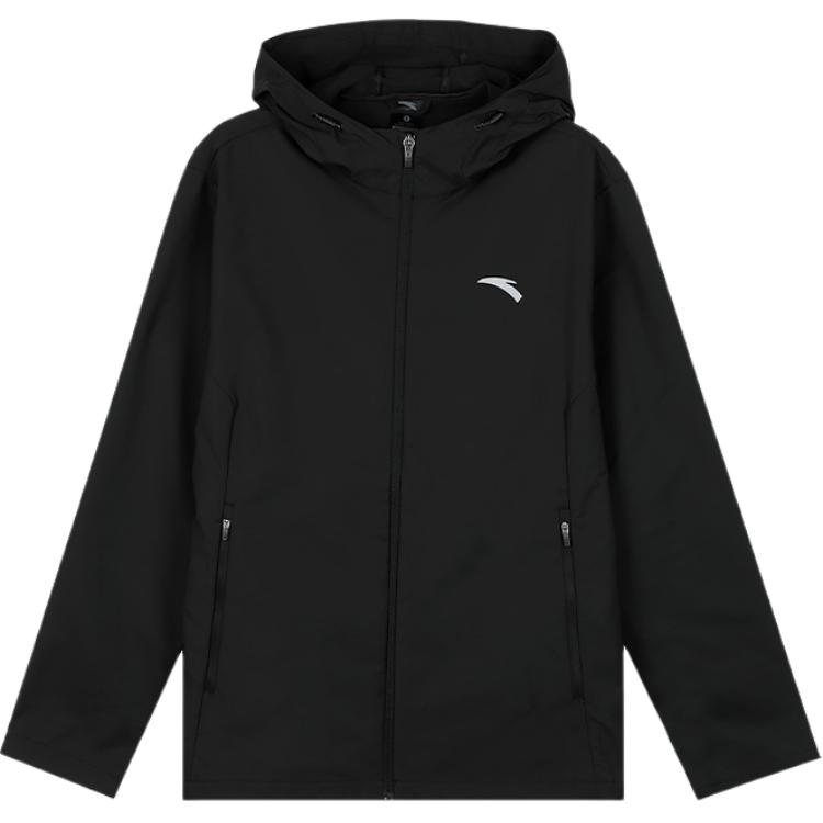 

Anta Тренировочная серия Повседневная ветрозащитная водонепроницаемая дышащая куртка мужская куртка базовая-черная 952437602-5 2XL