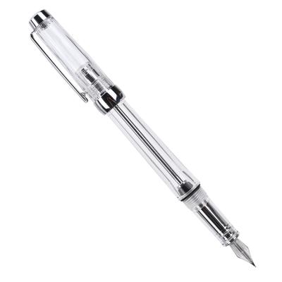 Large Capacity Fountain Pen Transparent Business Writing Pen Office School Supplies 0.5mm Nib