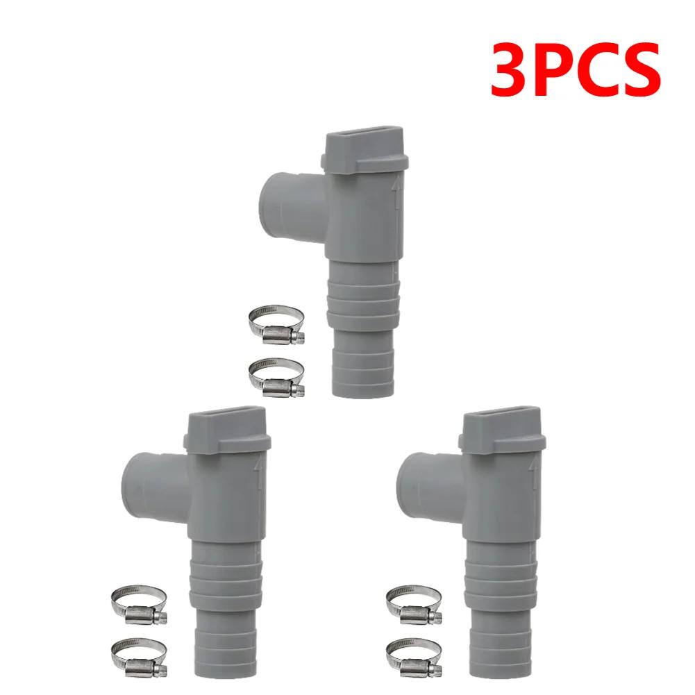1-10set PVC Pool Filter Pump Adapter for 32mm Pipe Hoses Connector Part Pool On/Off Plunger Valve Leak Proof Replacement Outdoor