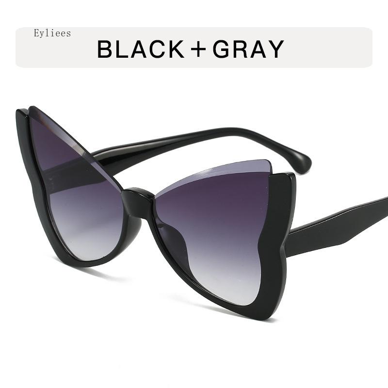 Retro Butterfly Sunglasses Women Rimless Dragonfly Wing Sunglasses Ocean Lens Gradient Lens Eyewear Personal Glasses Party Sup