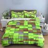 Green Pixelated Pattern Bedding Set Bedding set (1 duvet cover, 2 pillowcases, duvet not included)