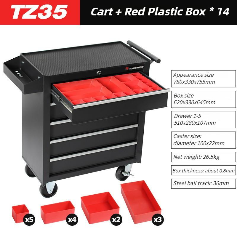 Multi Functional Tool Box Cart Trolley Tool Cart Storage Toolbox Tank Drawer Multi Layer Drawer Heavy Duty Tool Cabinet Car