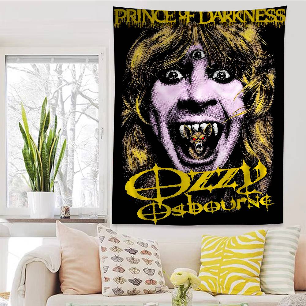 Rest Prince Of Darkness OOzzy OOsbourneS Colorful Tapestry Wall Hanging Hanging Tarot Hippie Wall Rugs Dorm Wall Art Decor