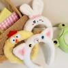 Lovely Plush Headband Cartoon Hairhoop Female Girl Face Washing Hairband Birthday Gathering Headpiece Party Accessories