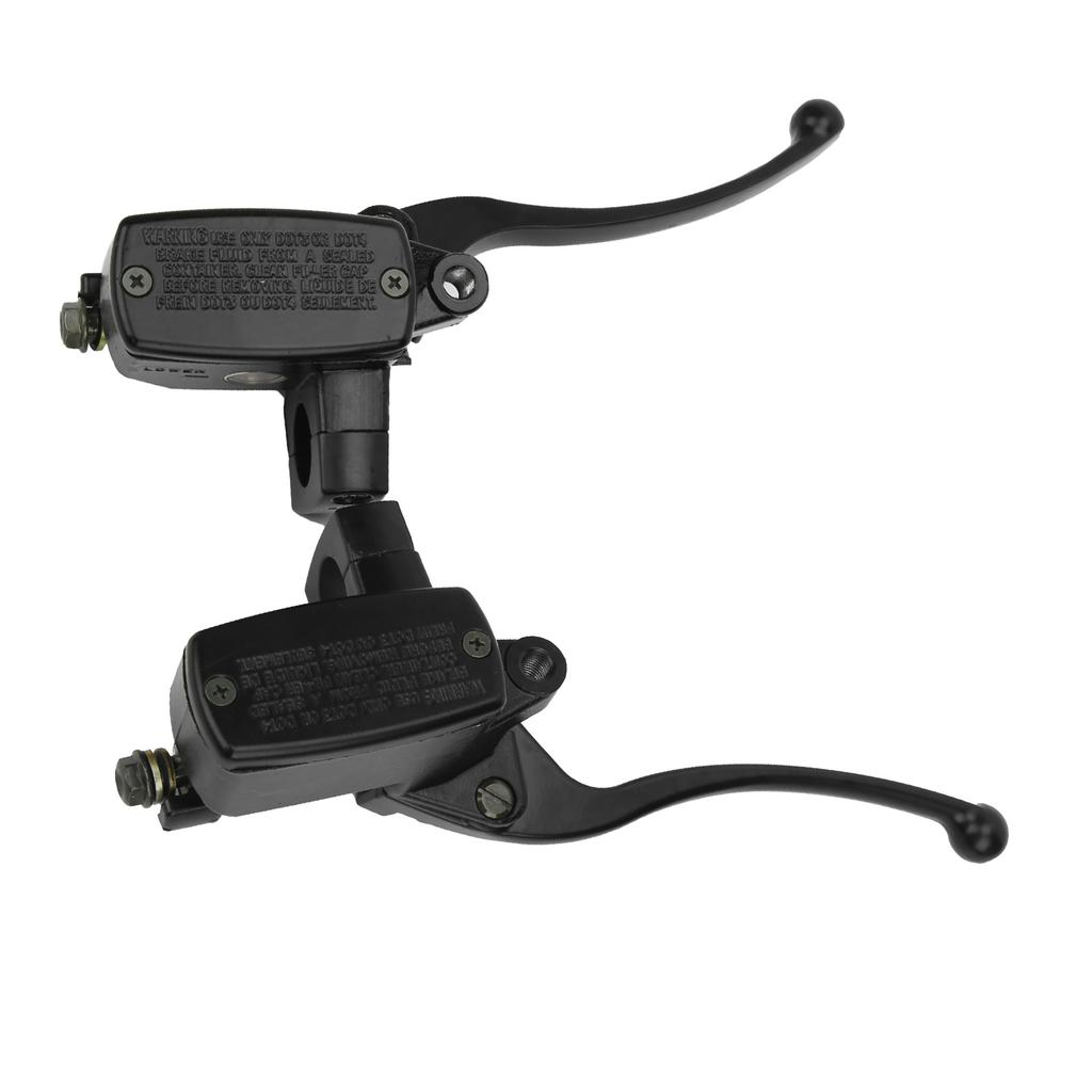 Hydraulic Brake Clutch Master Cylinder Lever Assembly Black for Motorcycle with 1in Handlebars