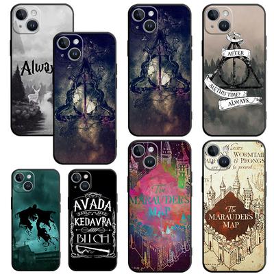 TPU Soft Luxury Case for iPhone 11 13 Pro Max 14 Plus XS X SE 6s 12 Mini XR 8 7 6 11pro Cool P-Potters Wand H-Harries Ring Cover