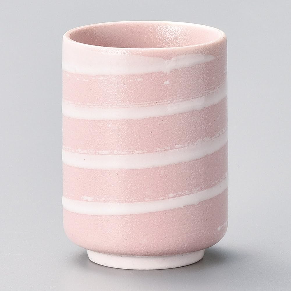Yamashita Craft Pink and White Rimmed Kyoto Teacup (Small) 397-30-286