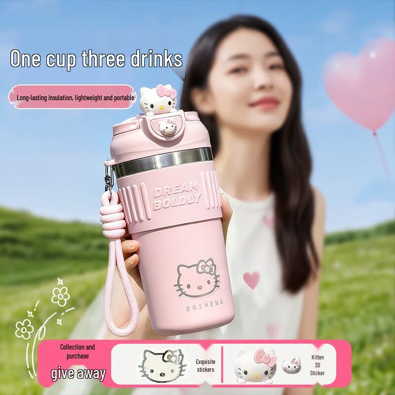 Xidomi Portable Dual-Drink Stainless Steel Thermos Cup