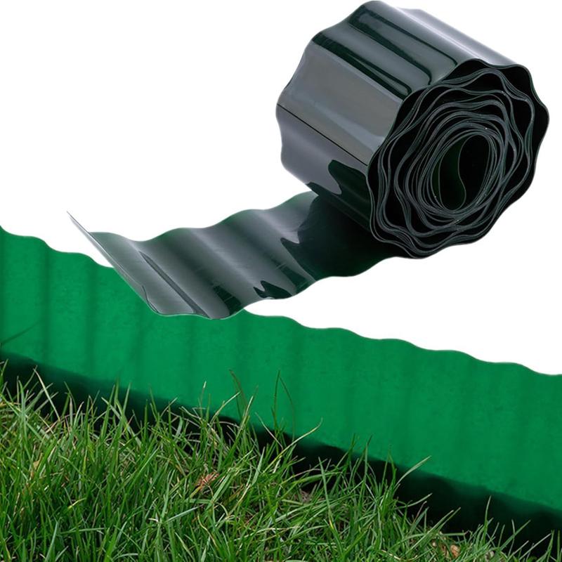 9M Imitation Stone Garden Guardrail PP Plastic Ground Fence Combined with Pastoral Gardening Lawn Fence Landscapes