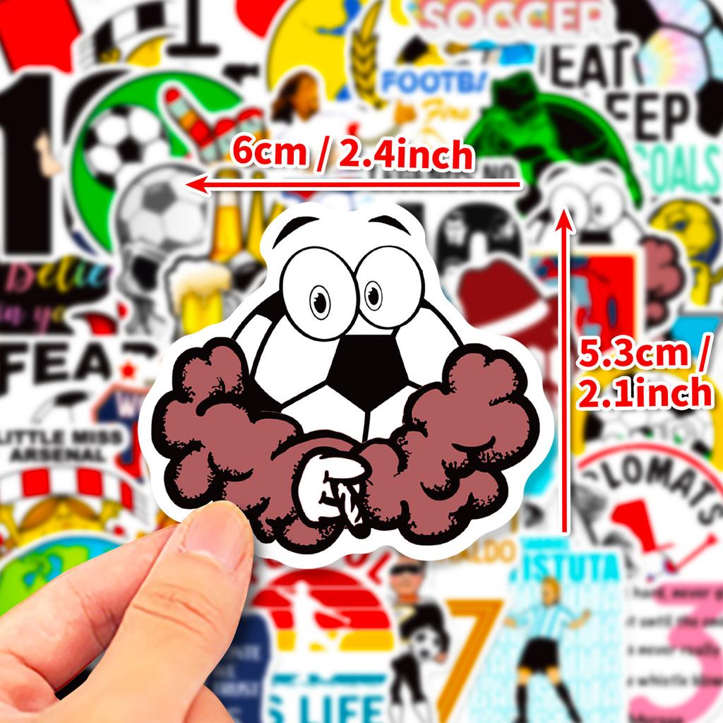 T01040520 Clearance 50 Text Stickers Football Life Stickers Sports Competition Personality Creative Water Cup Notes
