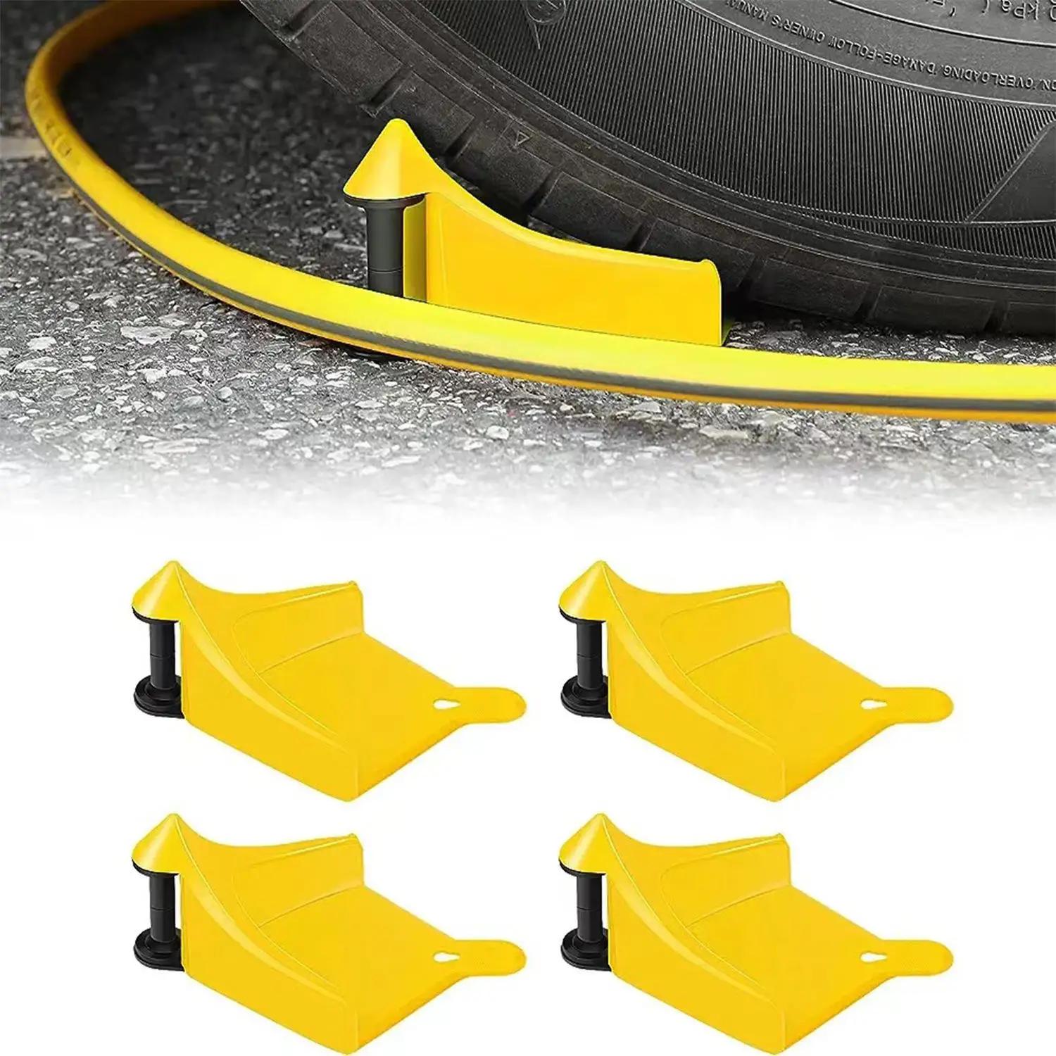 4Pcs Tire Hose Roller for Car Washing Preventing Pressure Washer Hose Stuck Under the Tires Car Hose Guide Slide