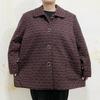 8XL Plus Size Fleece-Lined Jacket for Elderly Women, Suitable for Autumn/Winter, 200 Jin, Cotton