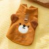Pet Clothes Autumn and Winter Warm Dog Clothes Cute Bear Traction Sweater Fleece Puppy Cat Clothing