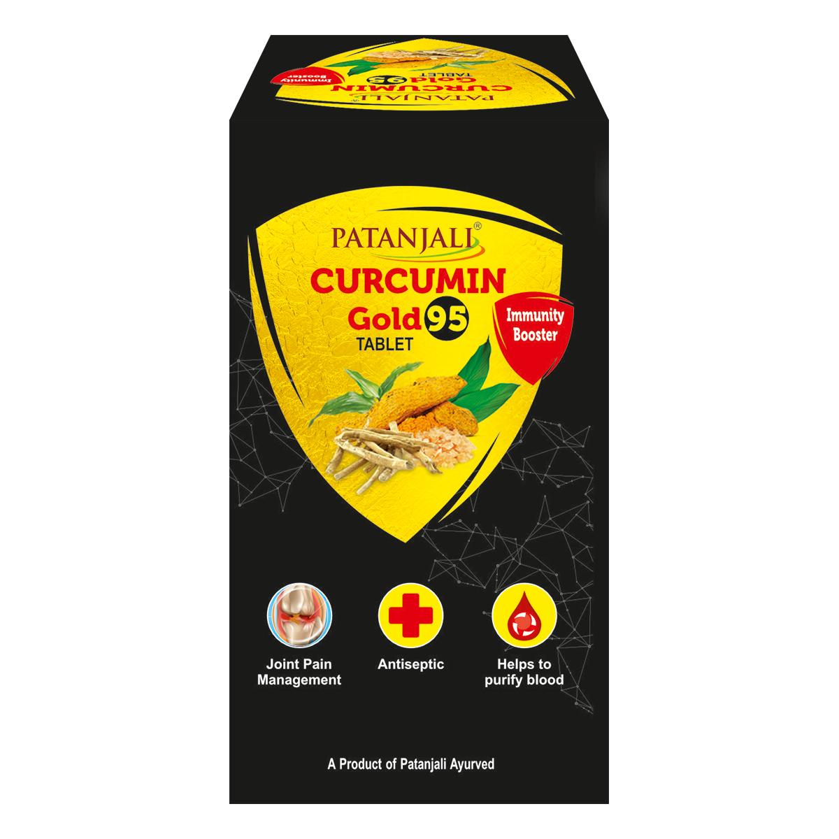 

Patanjali, Curcumin Gold 95, 60 Tablets, Curcumin Gold Pack = 60 Tablets