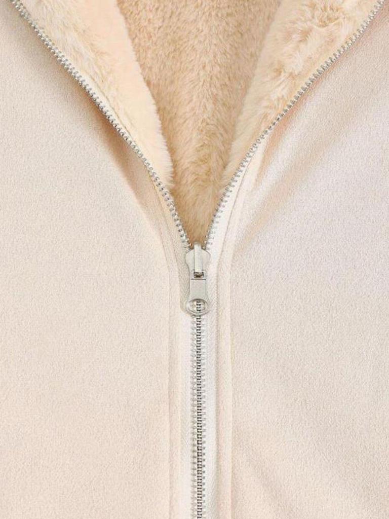 Women's Plus Velvet Hooded Cardigan Jacket - Thick, Loose Fit for Autumn & Winter 2025
