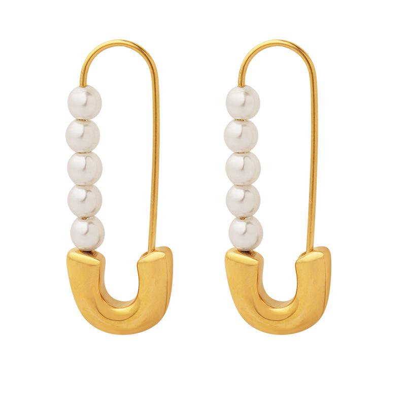 Hong Kong Style Pearl Clip Earrings: Fashionable & Versatile Autumn/Winter Accessory for Women
