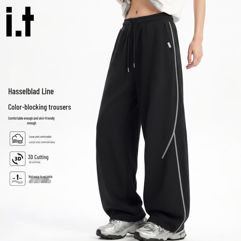 Fingercroxx Men's Lyocell Blend Straight-Leg Casual Pants