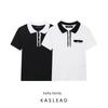 Kaslead New Arrival Women's Fashion Style Fashion All-Match Casual Patchwork Polo Shirt 5644155