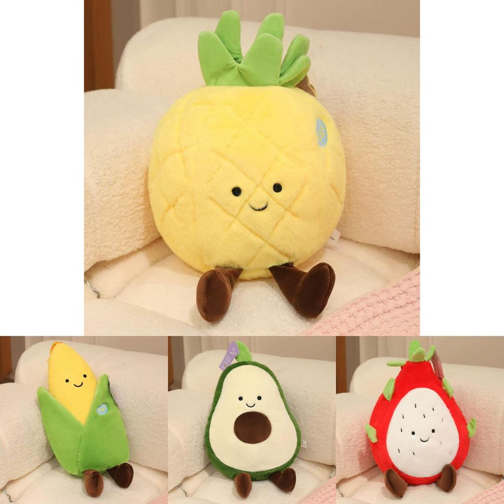 Vegetable Plush Toy Collection For Kids Soft Cotton Filled Cuddle Pillow