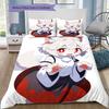 Anime Pattern Bedding Quilt Set Quilt Cover Pillowcase Home Decoration Birthday Gift (1 * Duvet Cover + 2 * Pillowcase, Without Core)
