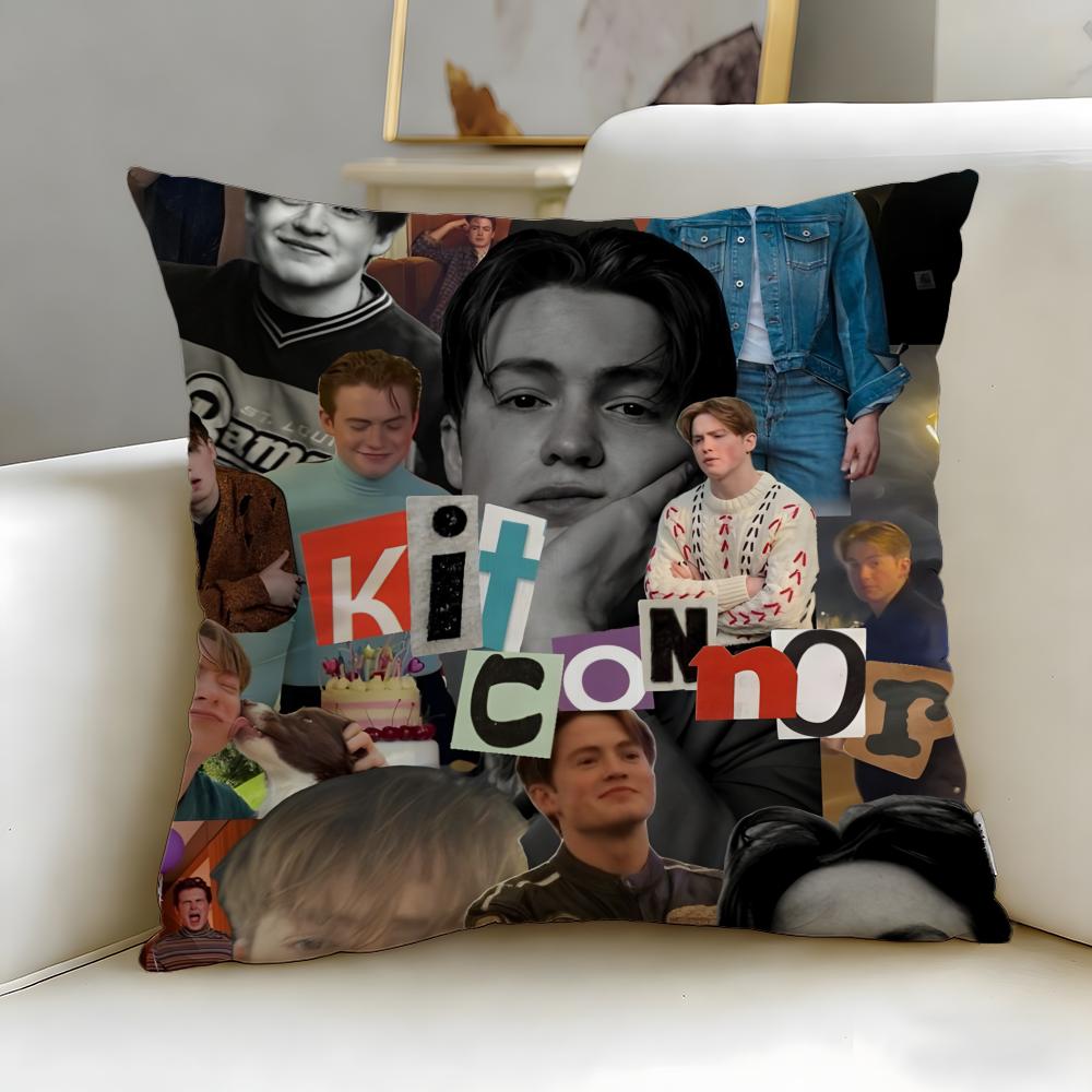 popular actor Kit Connor Cushion Cover Soft  EasyWash Pillow Case  Versatile for Couch Bed Travel and Office