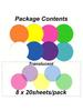 160pcs Heart-Shaped Transparent Waterproof Stickers, Semi-Transparent Bookmarks, Index Stickers, Reusable Stickers