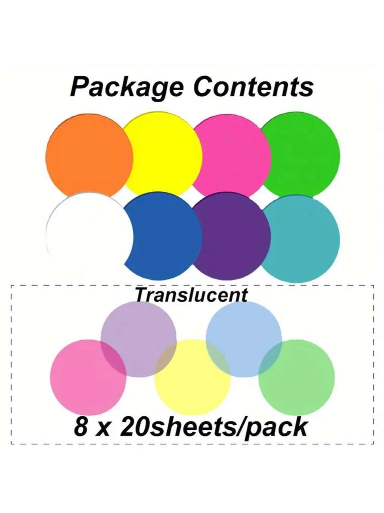 160pcs Heart-Shaped Transparent Waterproof Stickers, Semi-Transparent Bookmarks, Index Stickers, Reusable Stickers