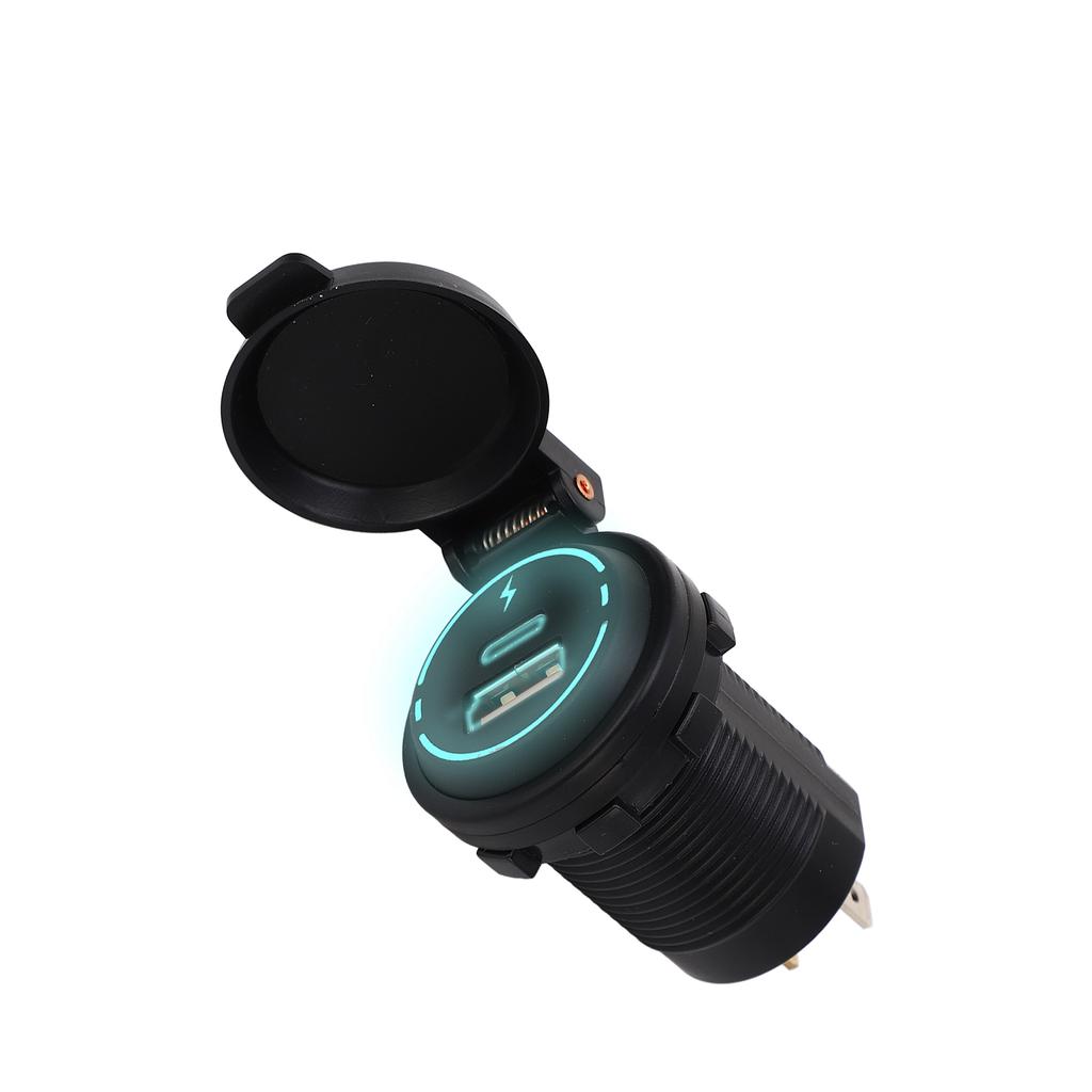 12V USB-Ladegerät PD Typ QC 3.0 IP66 Wasserdicht Schnellladung Intelligente Identifizierung für