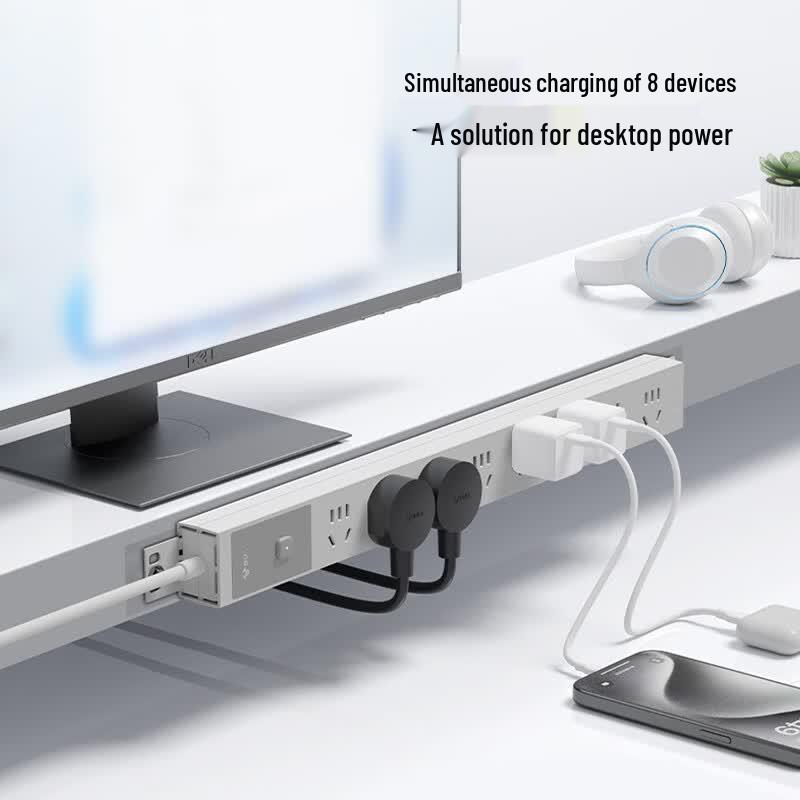 BULL PDU Desktop/Gaming Power Strip with Overload Protection CN Plug (adapter Included)