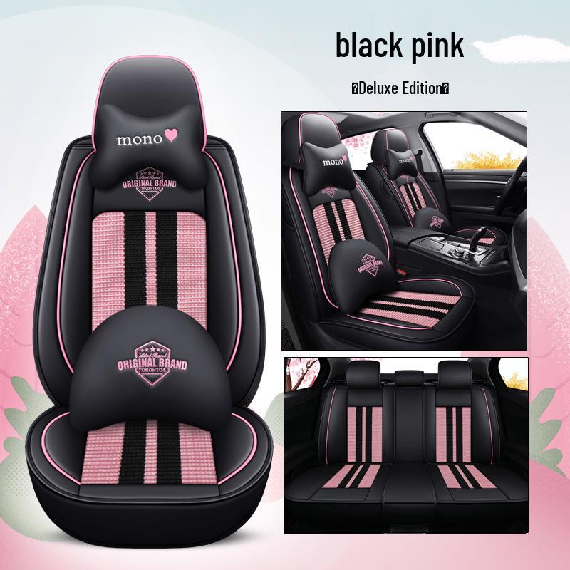 2021 Volkswagen Lavida Cross Ice Silk Seat Cushion, Cartoon Design, All-Season, Full Coverage.