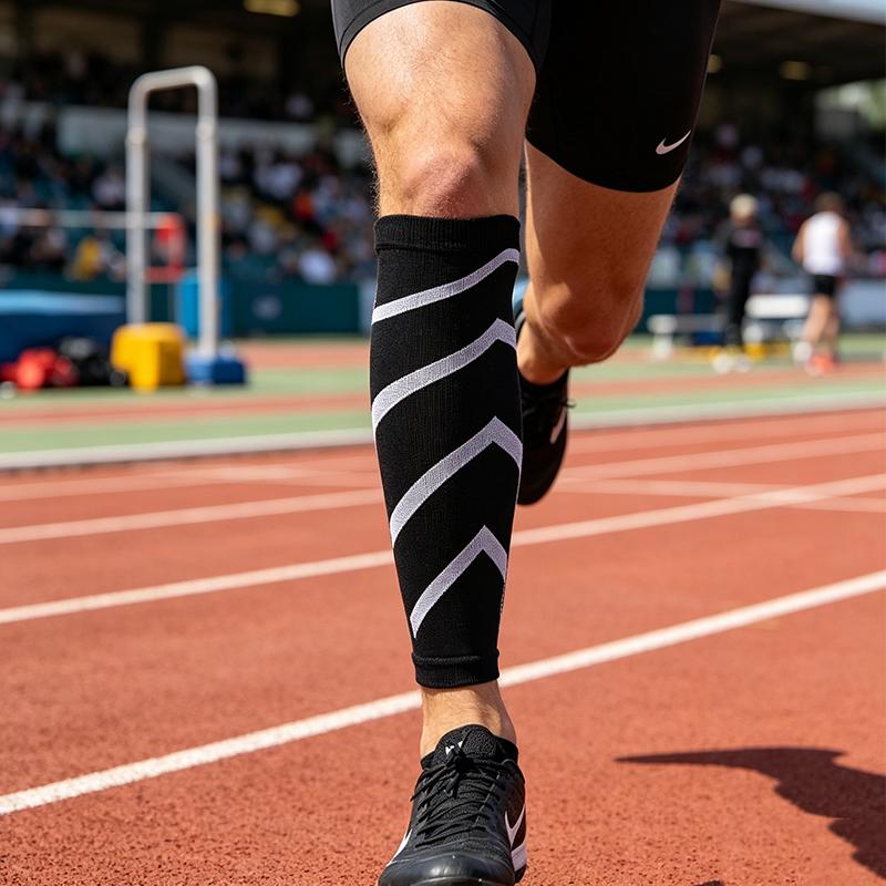 1Pair Shin Compression Sleeves Professional Running Cycling Shin Guard Lightweight Breathable Basketball Sports Leg Sleeves