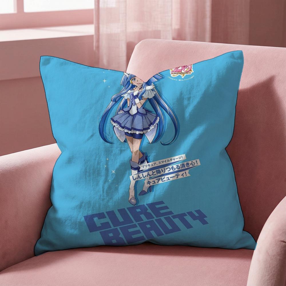 

Cartoon S-Smile P-Precures Cushion Cover Multi-Scene Pillow Cover for Home & Car - Reversible, Soft & Durable for Daily Use 30cmx30cm