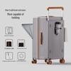 2025 Front-Opening Wide Pull Rod Carry-On Suitcase: Large Capacity, Durable PC Travel Case with Password