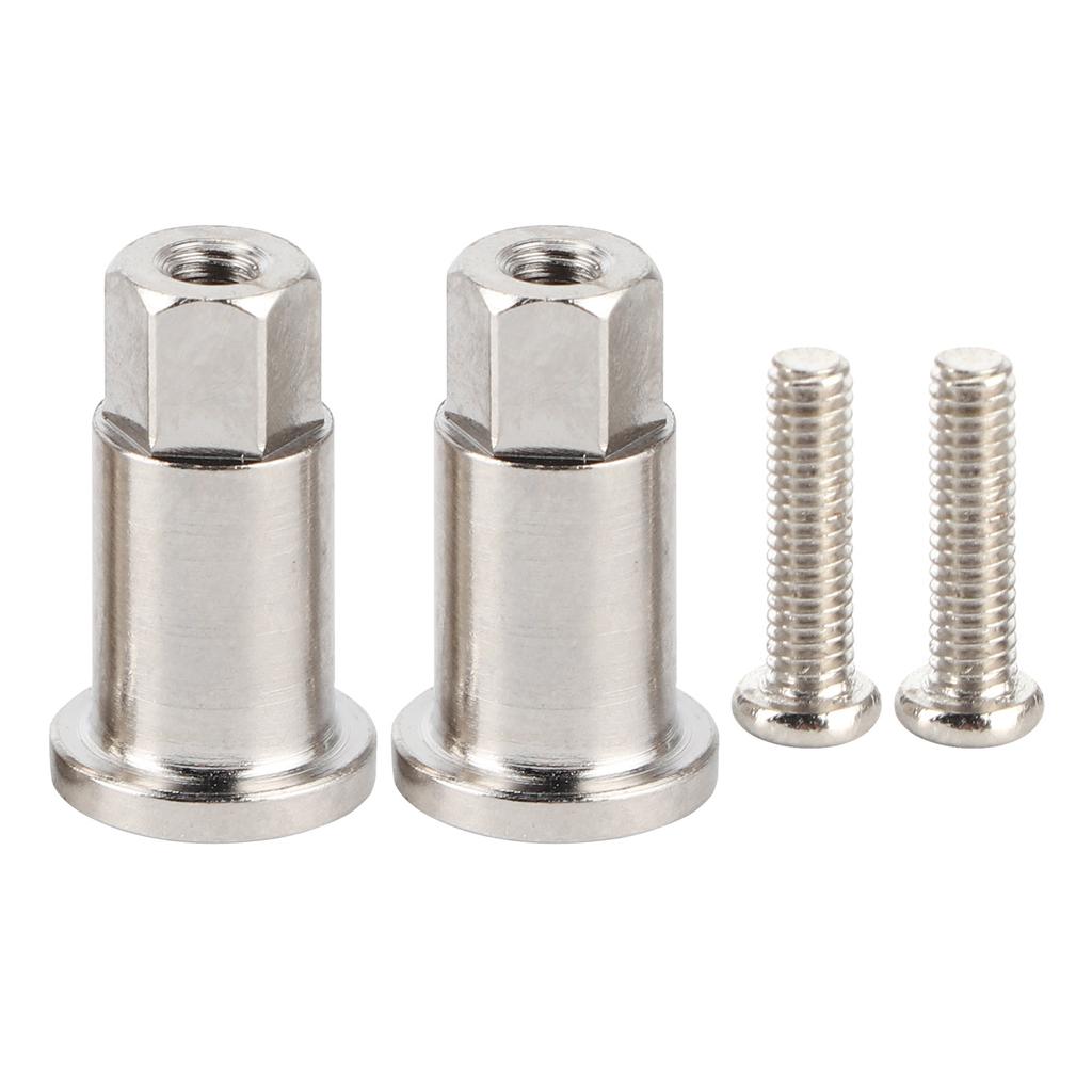 2Pcs RC Car Front Wheel Metal Axle Shortened for WPL D12 Spare Parts Modification Accessories