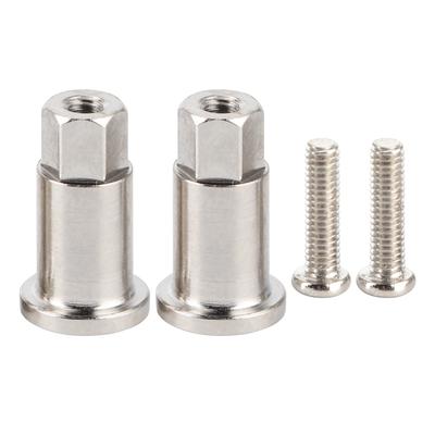 2Pcs RC Car Front Wheel Metal Axle Shortened for WPL D12 Spare Parts Modification Accessories