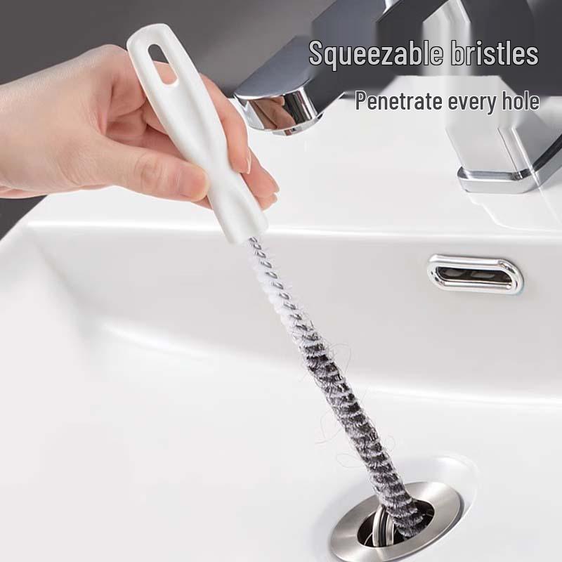 Universal Pipe and Drain Hair Cleaning Brush for Toilets, Kitchens, and Floors