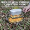 Stainless Steel Camping Stove Holder Foldable BBQ Grill Rack Outdoor Brazier Stand Fire Accessories Camping Cooking Tool