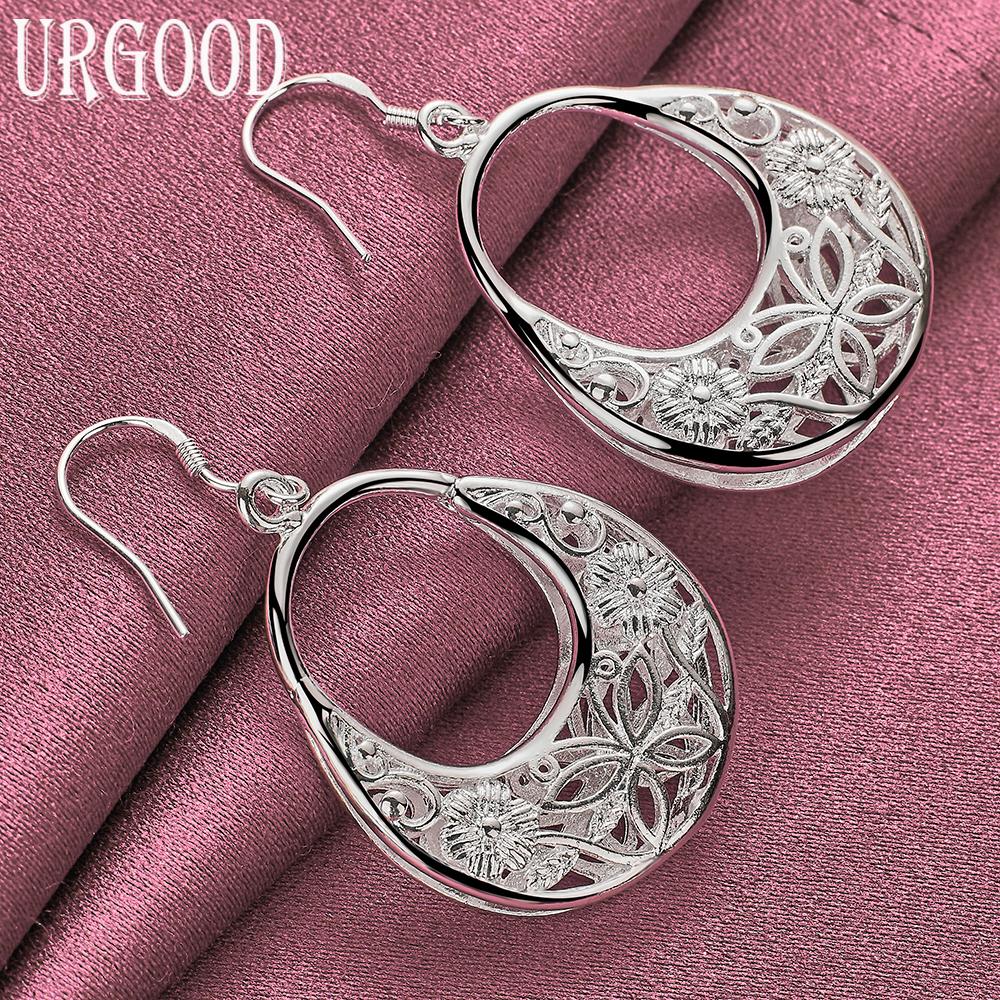925 Sterling Silver Wedding Jewelry Fashion Pendant Earrings