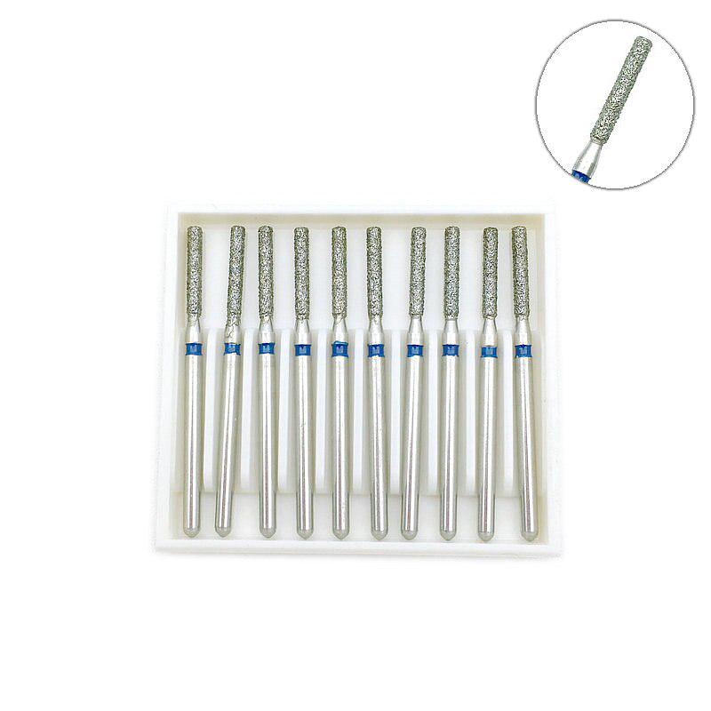 10ks Diamantové frézy Medium Dental FG 1,6mm vysokorychlostní vrtáky pro leštění vyhlazovacích leštiček na zuby SF-X12