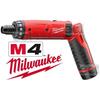 Tournevis Standard - MILWAUKEE - M4 D-202B - Rouge - Avec Protection Électrique - Embout Cruciforme