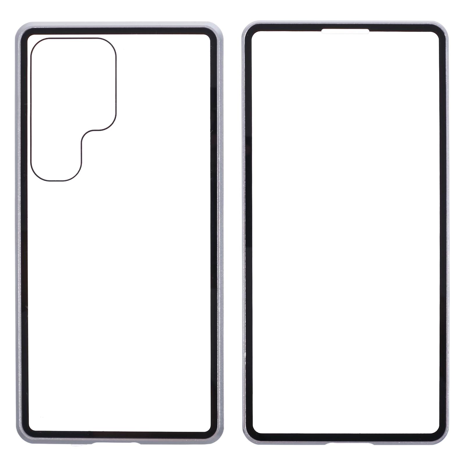 

For Samsung Galaxy S25 Ultra Case Magnetic Full Protection Clear Phone Cover Blue