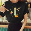 Little Prince Earth Space Y2K Art Harajuku Kawaii Ladies Tshirt Summer Fashion T-shirt Casual White Funny Cartoon Print T-shirt