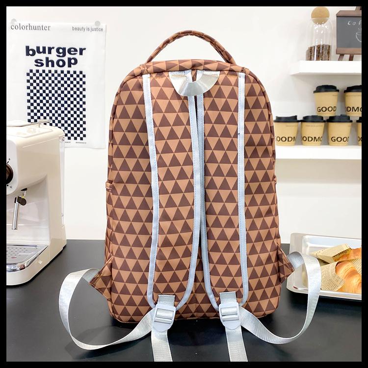 Shark Print Student Backpack, Large Capacity, Trendy, Fun, and Fashionable