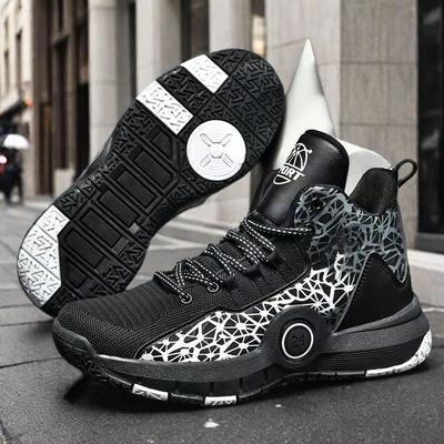 Herrenschuhe Basketballschuhe Jugendmode Freizeitschuhe Sport Fly Weaving Atmungsaktiv High Top Trainingssportschuhe Studenten Trend
