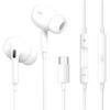 Type-C Noise Cancelling Earphones [2026 MFi Certified] HiFi Sound Quality, No Latency, Deep Bass, Microphone, Volume Control, Compatible with iPhone