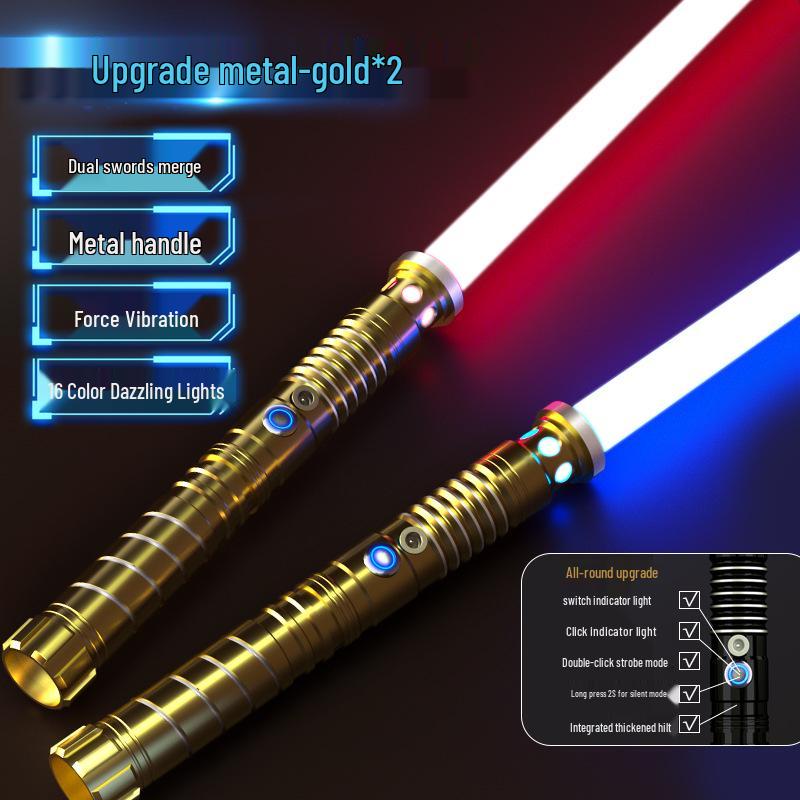 Star Wars RGB Lightsaber: 16 Color Metal Laser Sword with USB Charging
